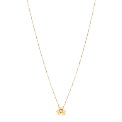 Van Cleef & Arpels 18K Yellow Gold Diamond Mini Frivole Pendant Necklace 1 of 6
