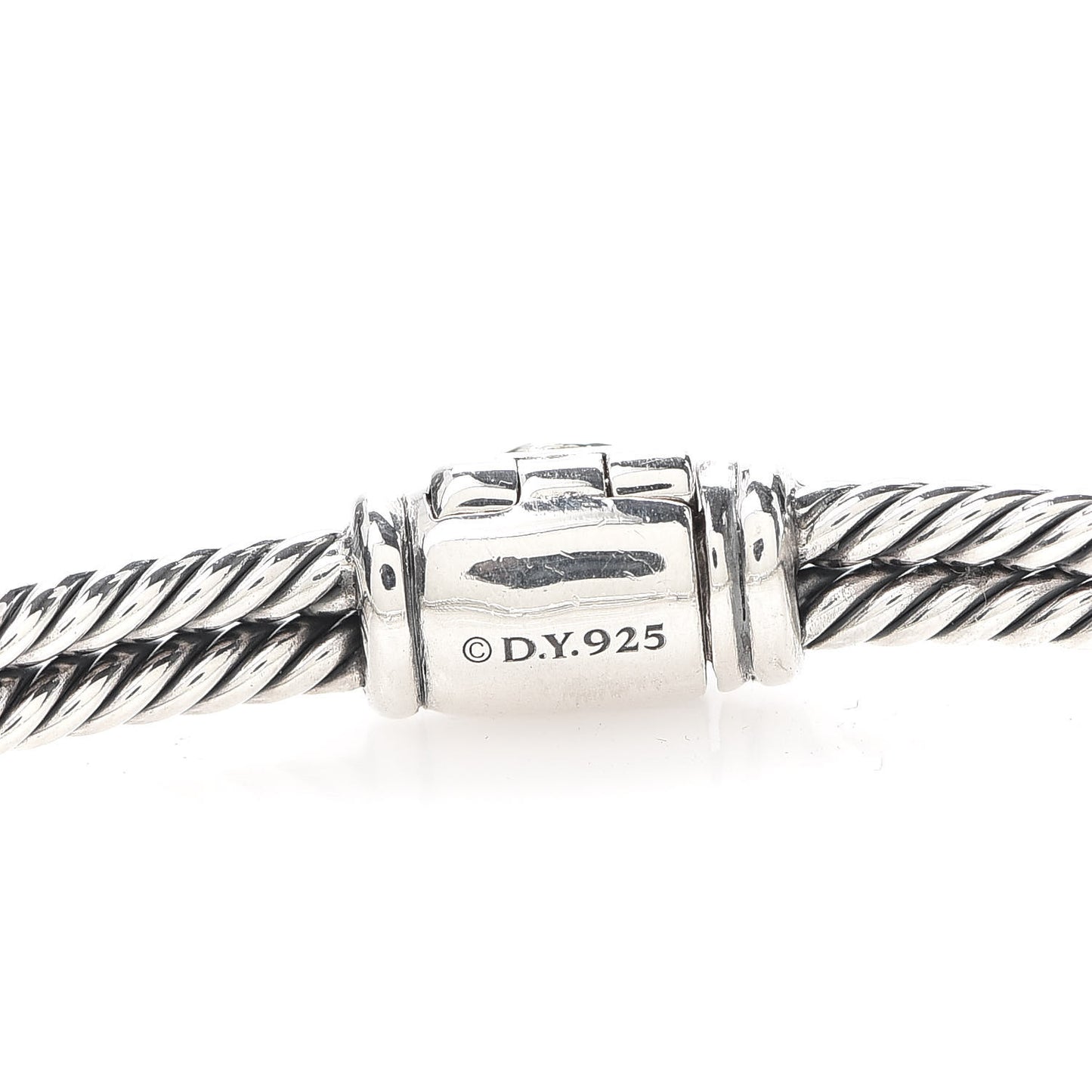 Sterling Silver Pave Pink Sapphire 7mm Mini Loop Labyrinth Bracelet