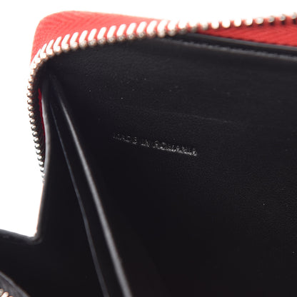 Givenchy Textured Coated Canvas Bambi Print Zip Around Wallet Red 7 of 11