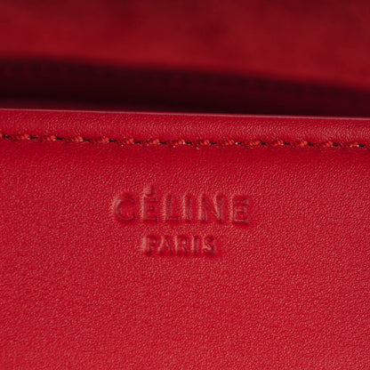 Celine Supple Calfskin Medium Phantom Luggage Red 8 of 9