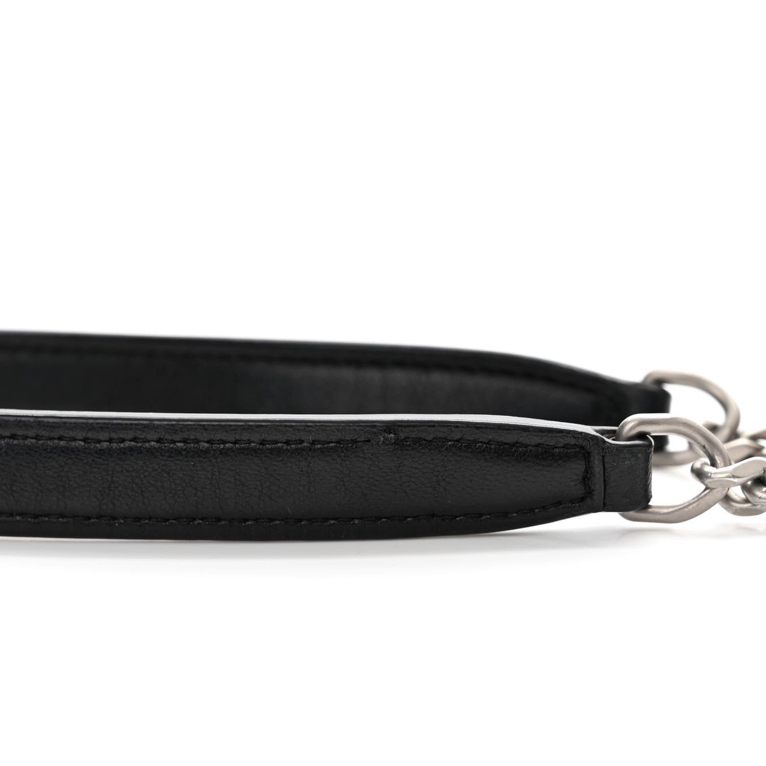 Saint Laurent Lambskin Quilted Toy Loulou Puffer Monogram Chain Satchel Black 12 of 12
