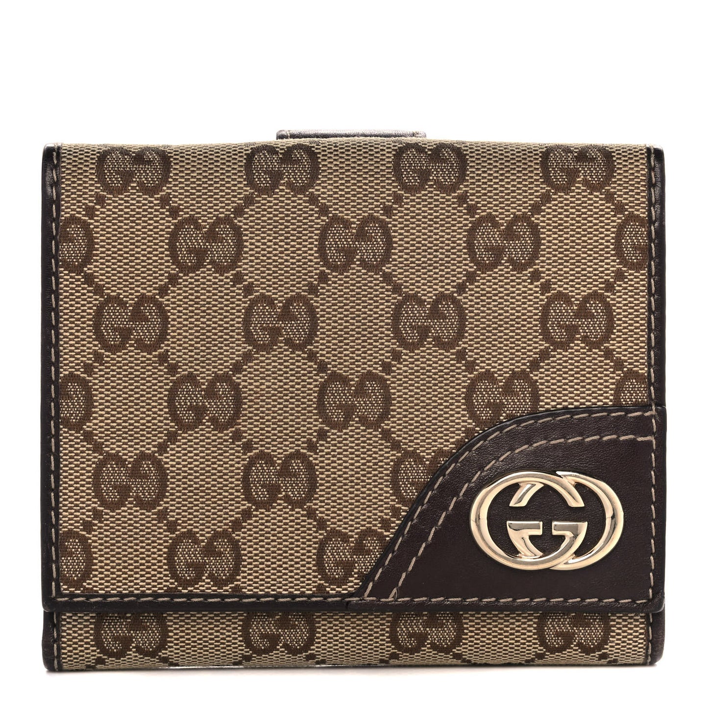 Monogram New Britt French Wallet Dark Brown