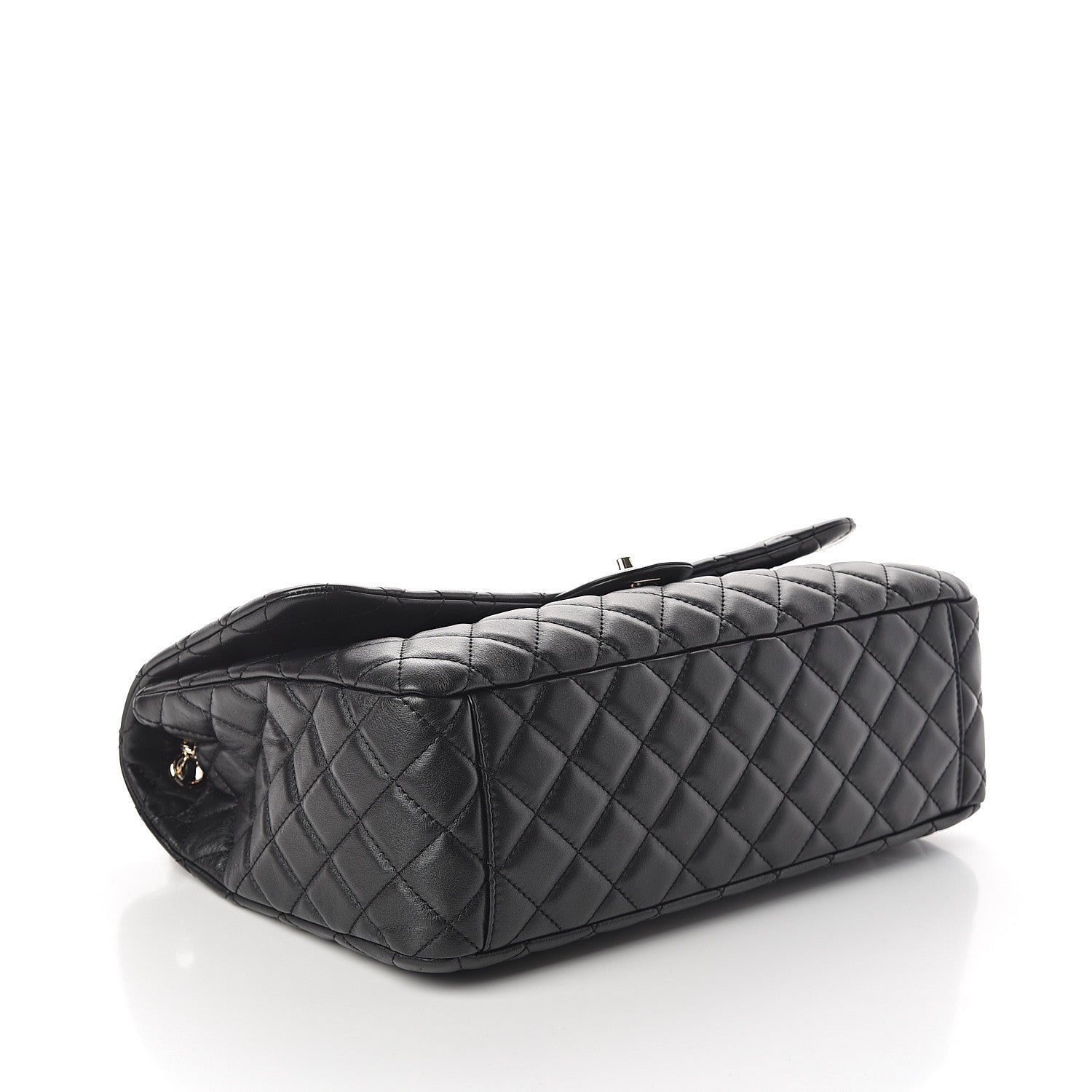 Chanel Calfskin Quilted XXL Travel Flap Bag Black 3 of 9