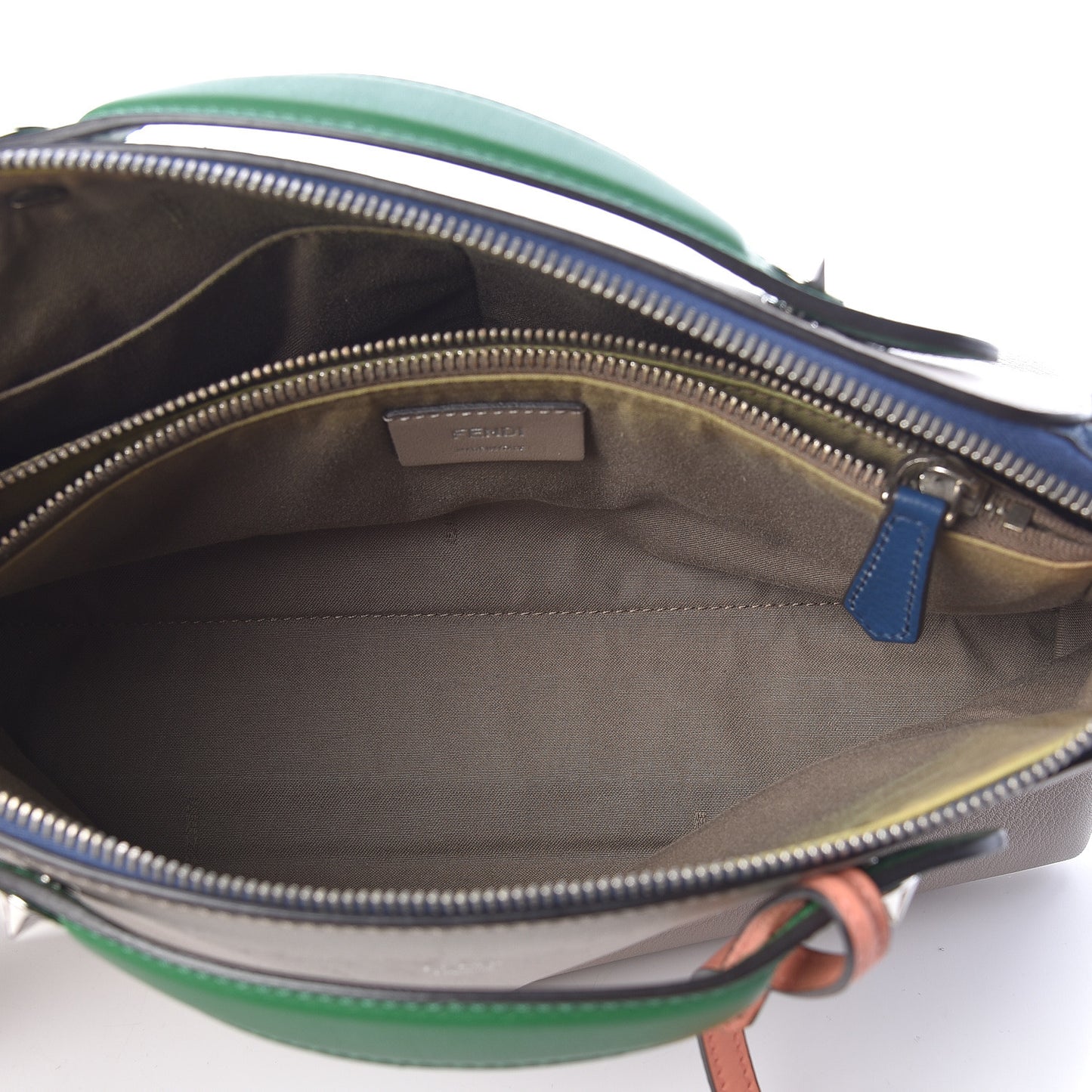 Vitello Dolce 4 Color Medium By The Way Boston Bag Grigio Polvere Emerald Multicolor