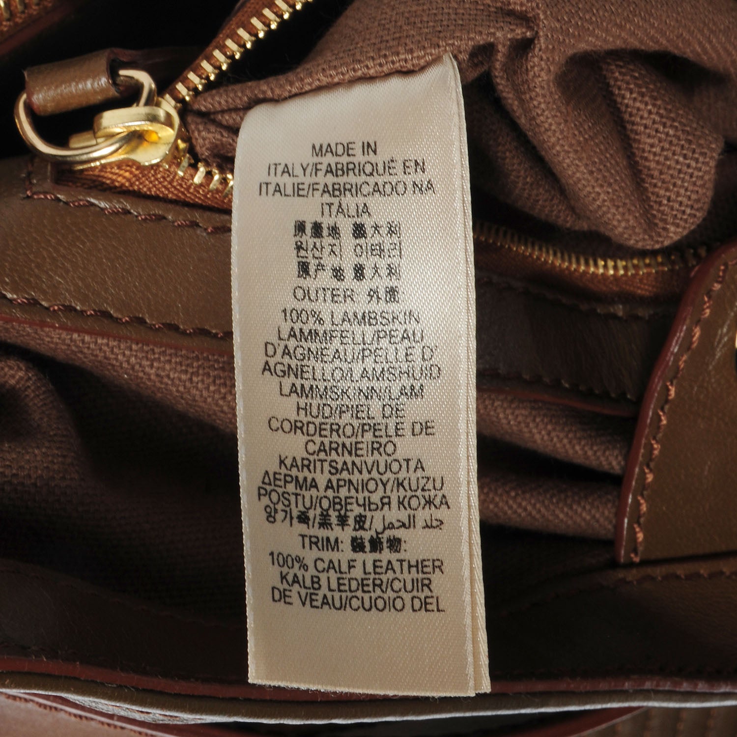 Burberry Stitched Leather Bridle Calfskin Tote Dark Tan 8 of 10