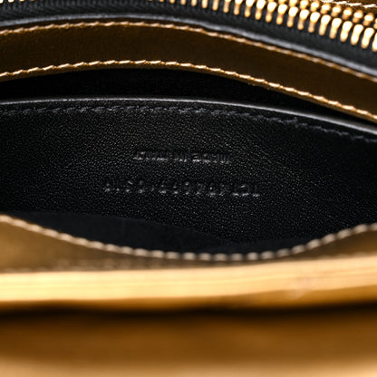 Saint Laurent Metallic Calfskin Y Quilted Small Loulou Monogram Chain Satchel Brome 8 of 10
