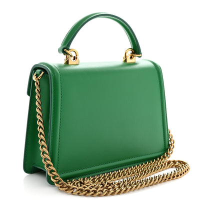 Dolce & Gabbana Smooth Calfskin Small Devotion Envelope Top Handle Bag Green 3 of 10