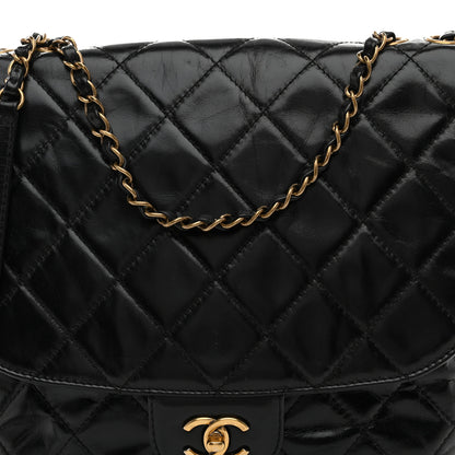 Chanel Glazed Calfskin Quilted Medium Bubble CC Flap Black 8 of 10
