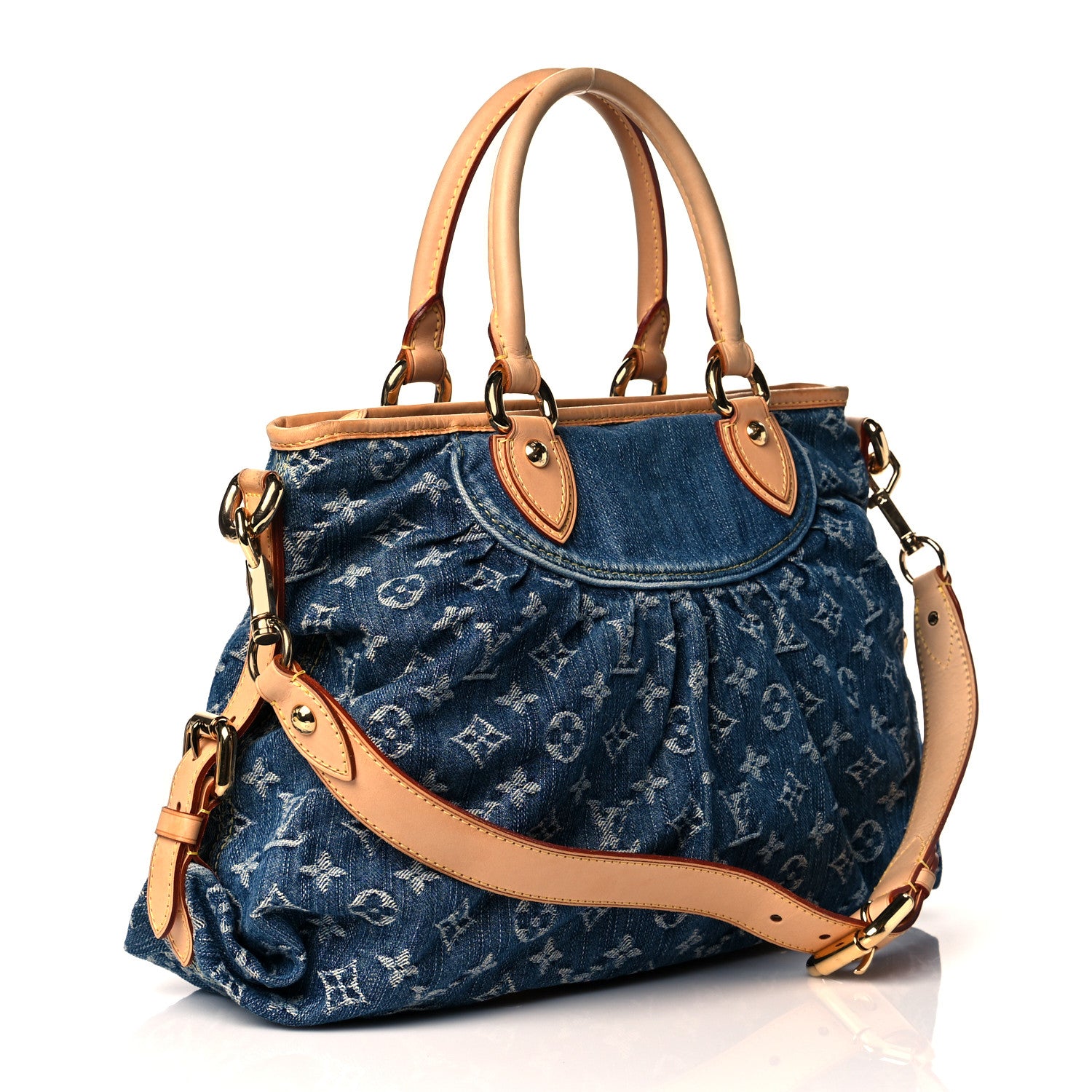 Louis Vuitton Denim Neo Cabby MM Blue 3 of 13