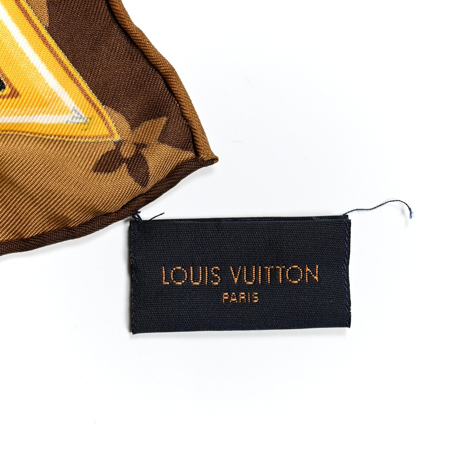 Louis Vuitton Silk Monogram Confidential Square Scarf Brown 3 of 3
