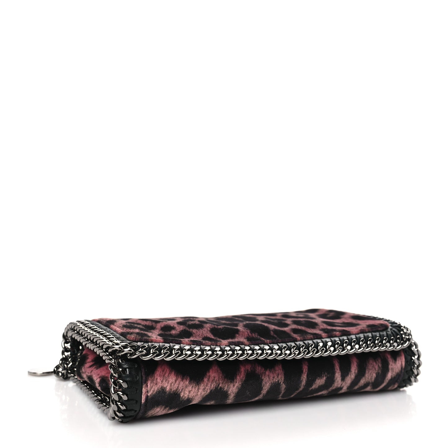 Velvet Leopard Falabella Crossbody Pink Black