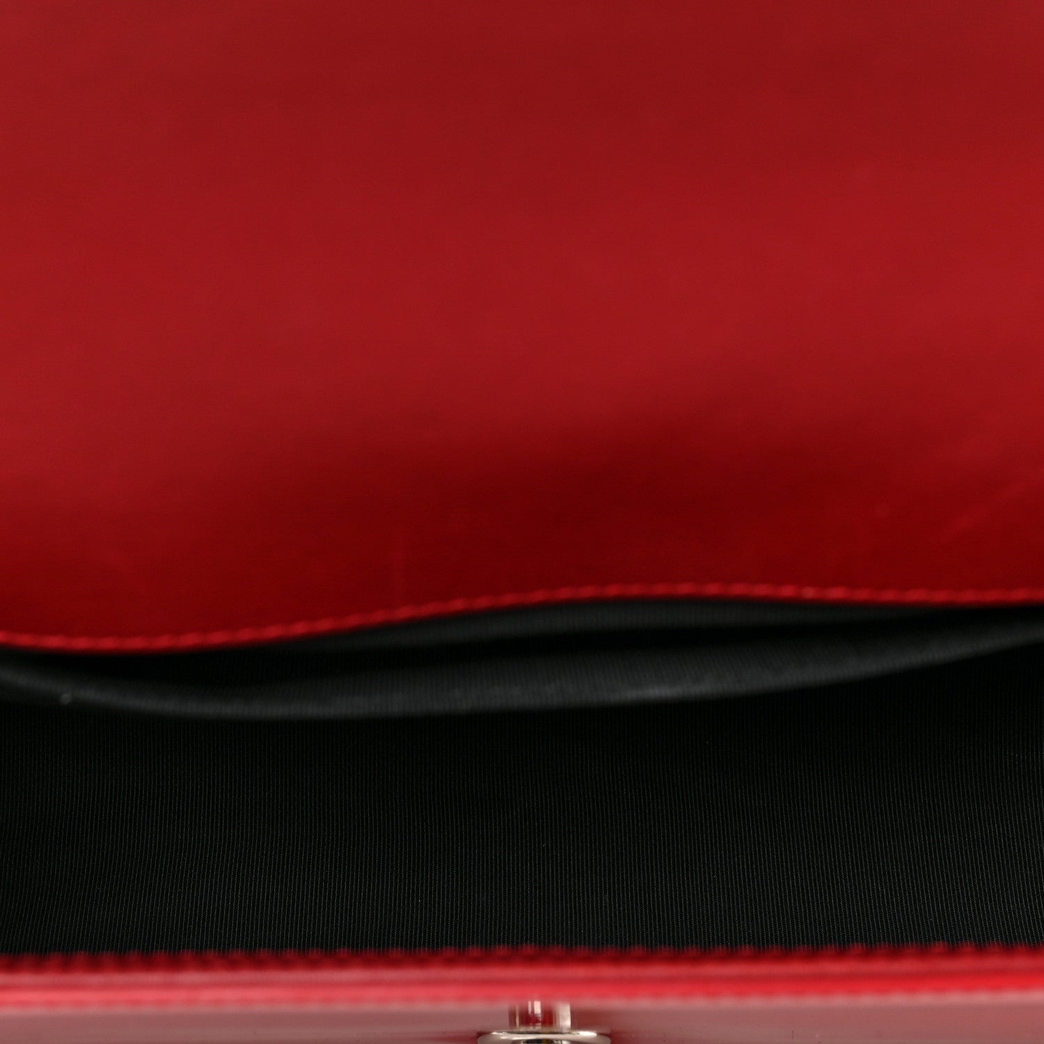 Chanel Patent Calfskin Quilted Medium Plexiglass Boy Flap Red 5 of 9