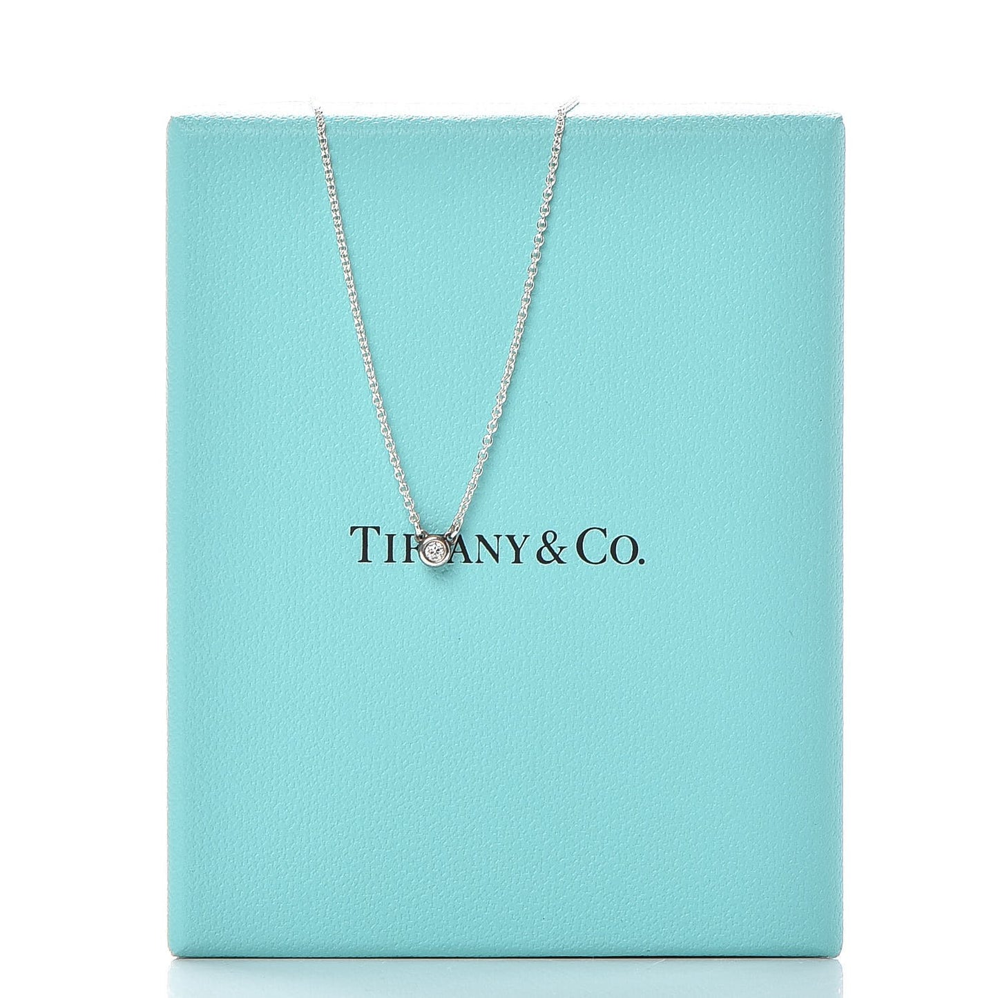 Sterling Silver Diamond .03ct Elsa Peretti Diamonds by the Yard Pendant Necklace