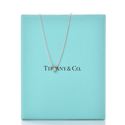 Tiffany Sterling Silver Diamond .03ct Elsa Peretti Diamonds by the Yard Pendant Necklace 9 of 9