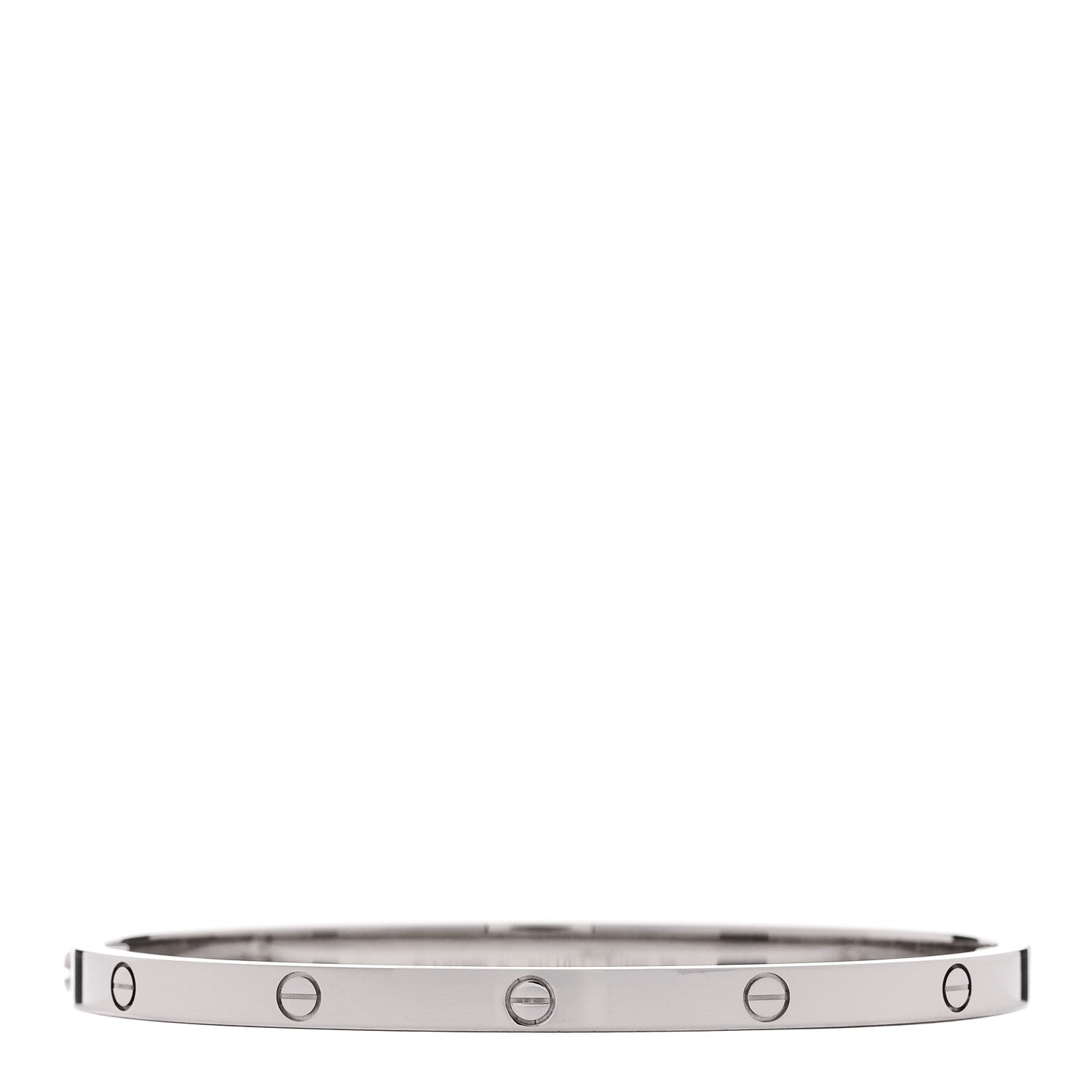 Cartier 18K White Gold Small LOVE Bracelet 16 2 of 8