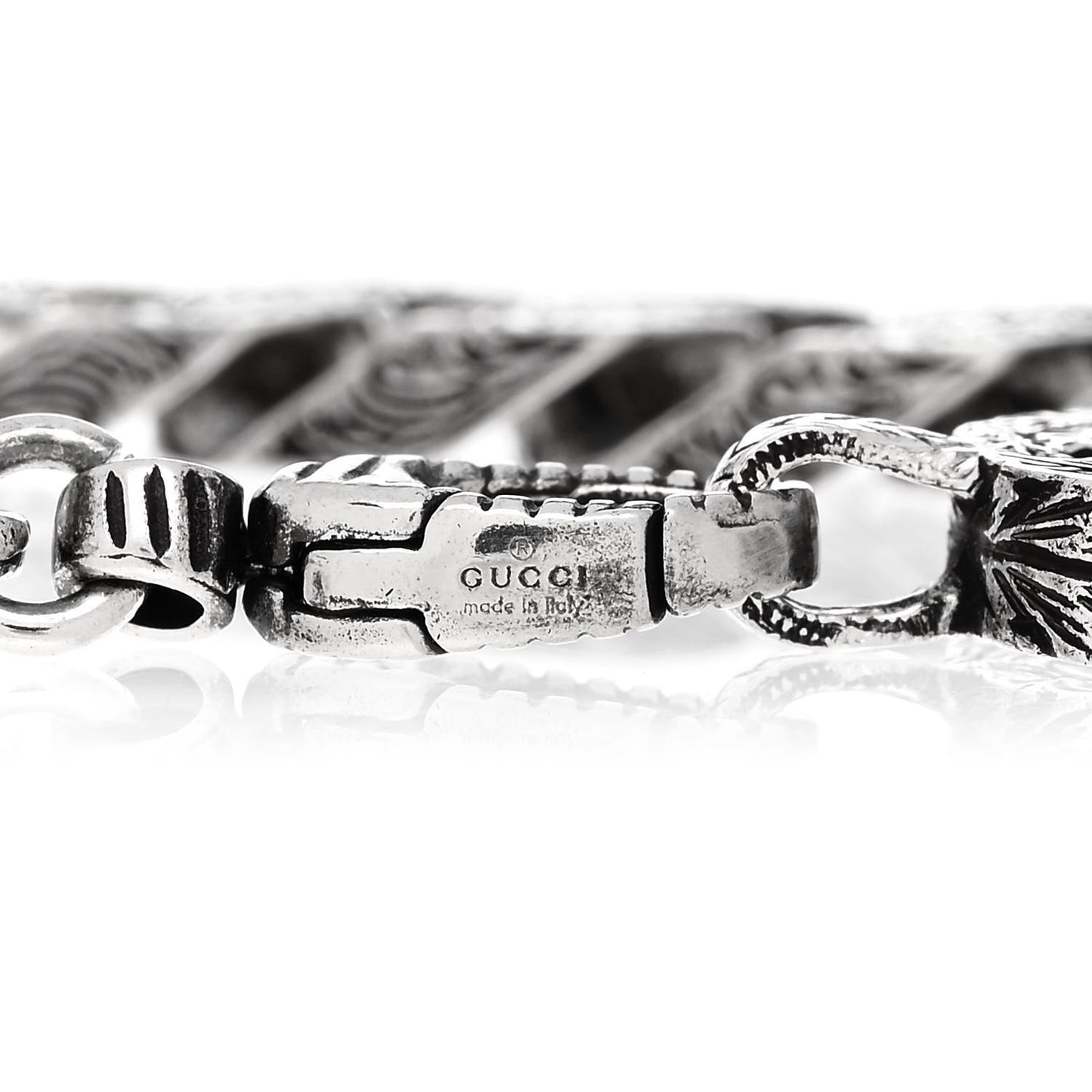 Sterling Silver Interlocking G Chain Bracelet