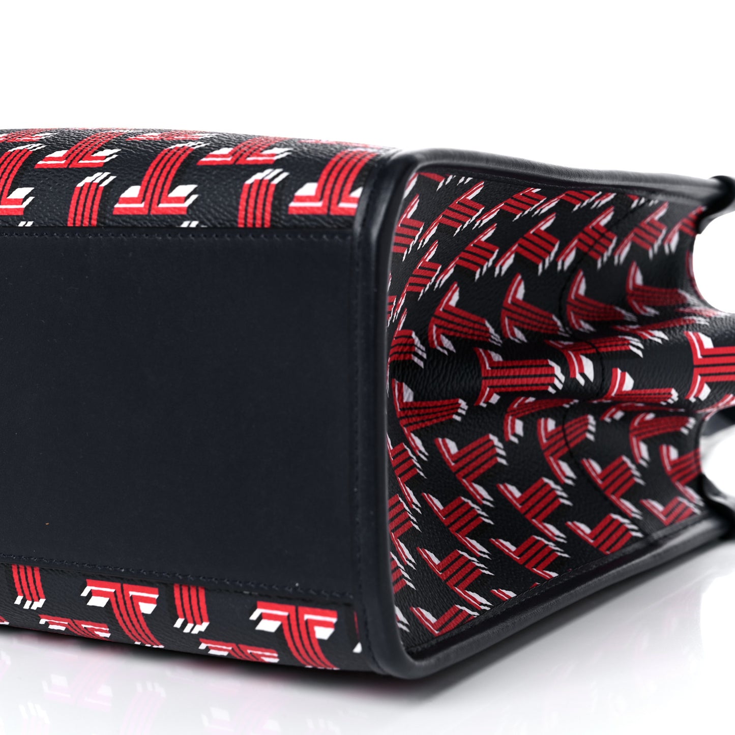 Calfskin Canvas 3D JL Printed In & Out Tote Red