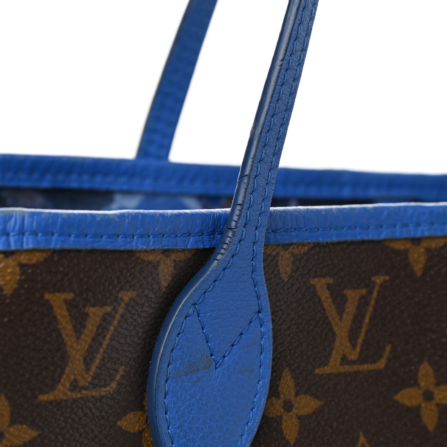 Louis Vuitton Monogram Articles de Voyage Ikat Neverfull MM Grand Blue 12 of 13
