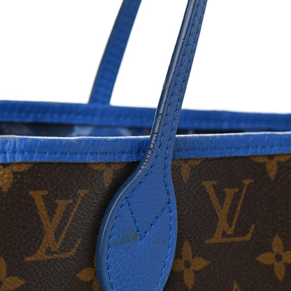Louis Vuitton Monogram Articles de Voyage Ikat Neverfull MM Grand Blue 12 of 13