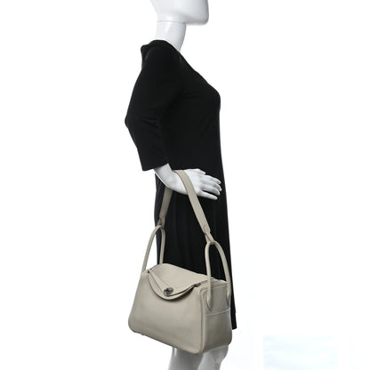 Hermes Taurillon Clemence Lindy 26 Beton 2 of 14
