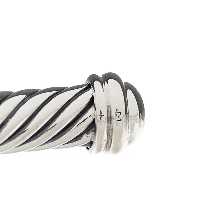 Sterling Silver Diamond 4mm Cable Classics Single Station Bracelet