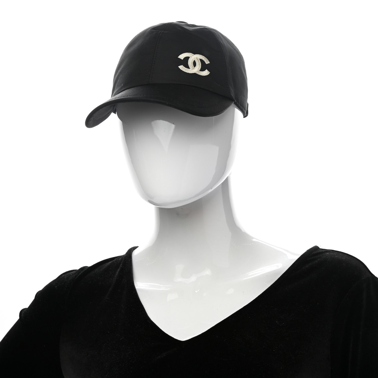 Chanel Cotton CC Cap Hat Black 2 of 8