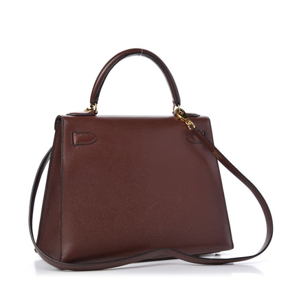 Hermes Courchevel Kelly Sellier 28 Noisette 3 of 15