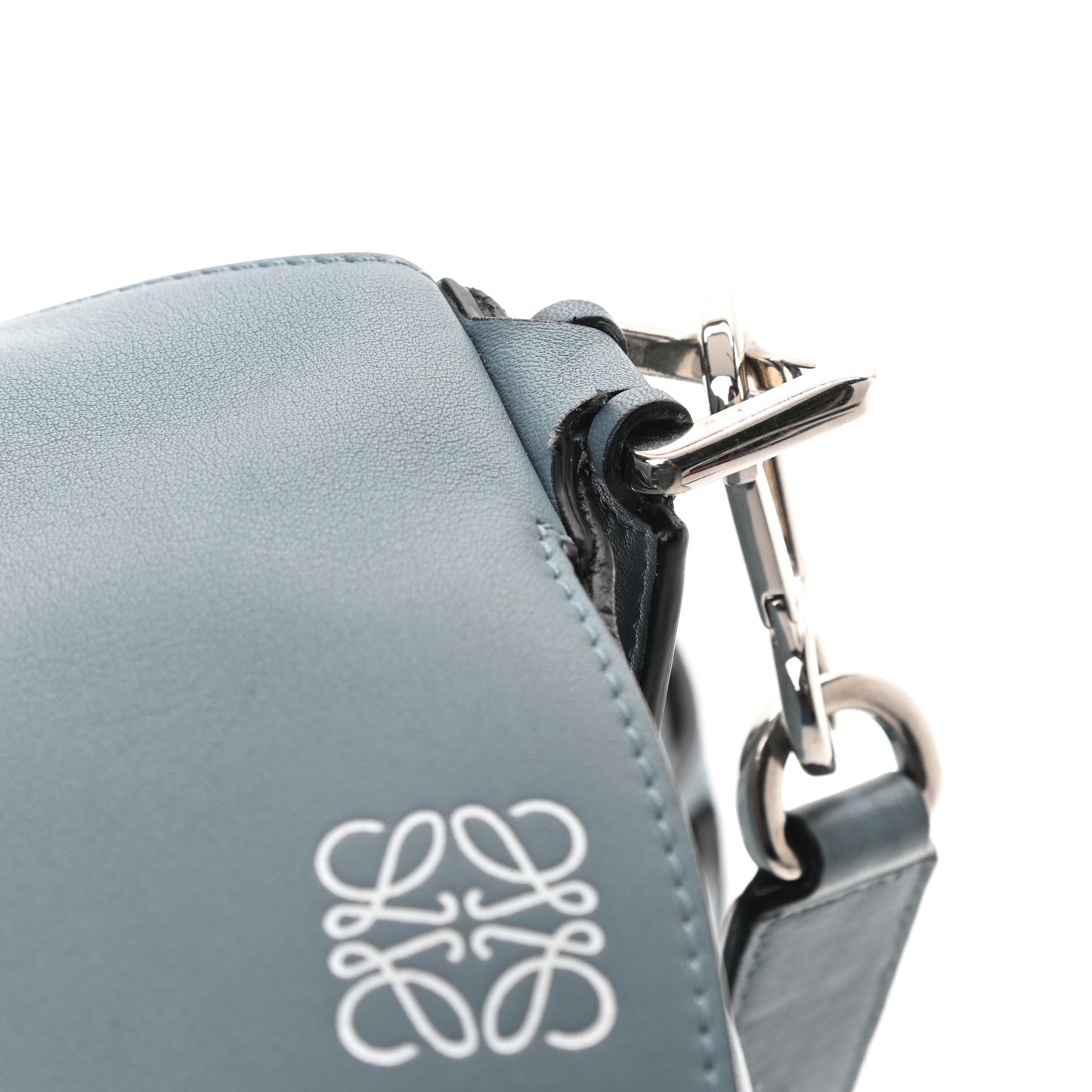 Calfskin Medium Puzzle Bag Stone Blue