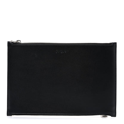 Saint Laurent Calfskin Zipped Travel Document Holder Black 1 of 7