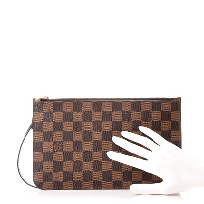 Louis Vuitton Damier Ebene Neverfull MM GM Pochette 2 of 9