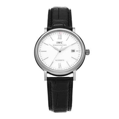 IWC Stainless Steel Alligator 40mm Portofino Automatic Watch IW356501 1 of 5