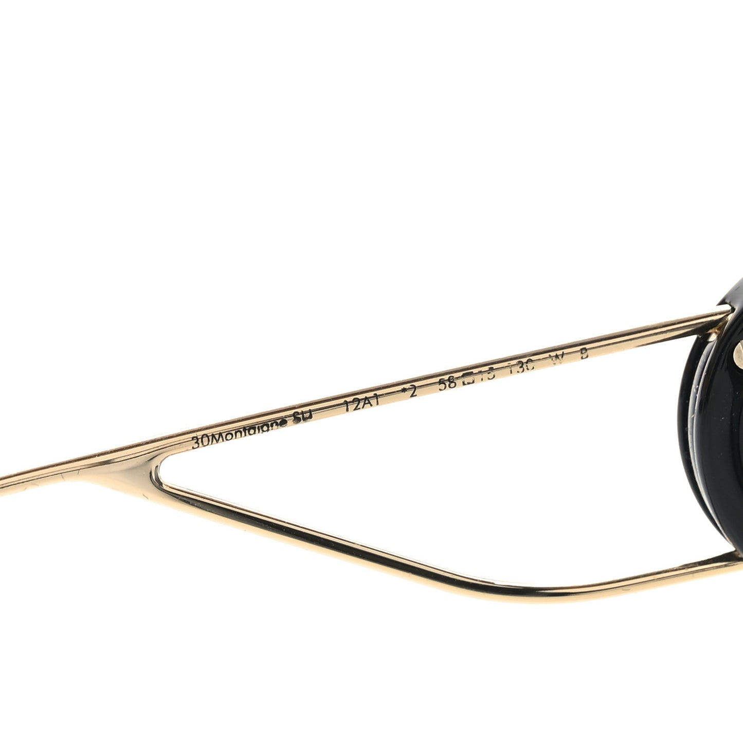 Acetate Square 30 Montaigne Sunglasses Black