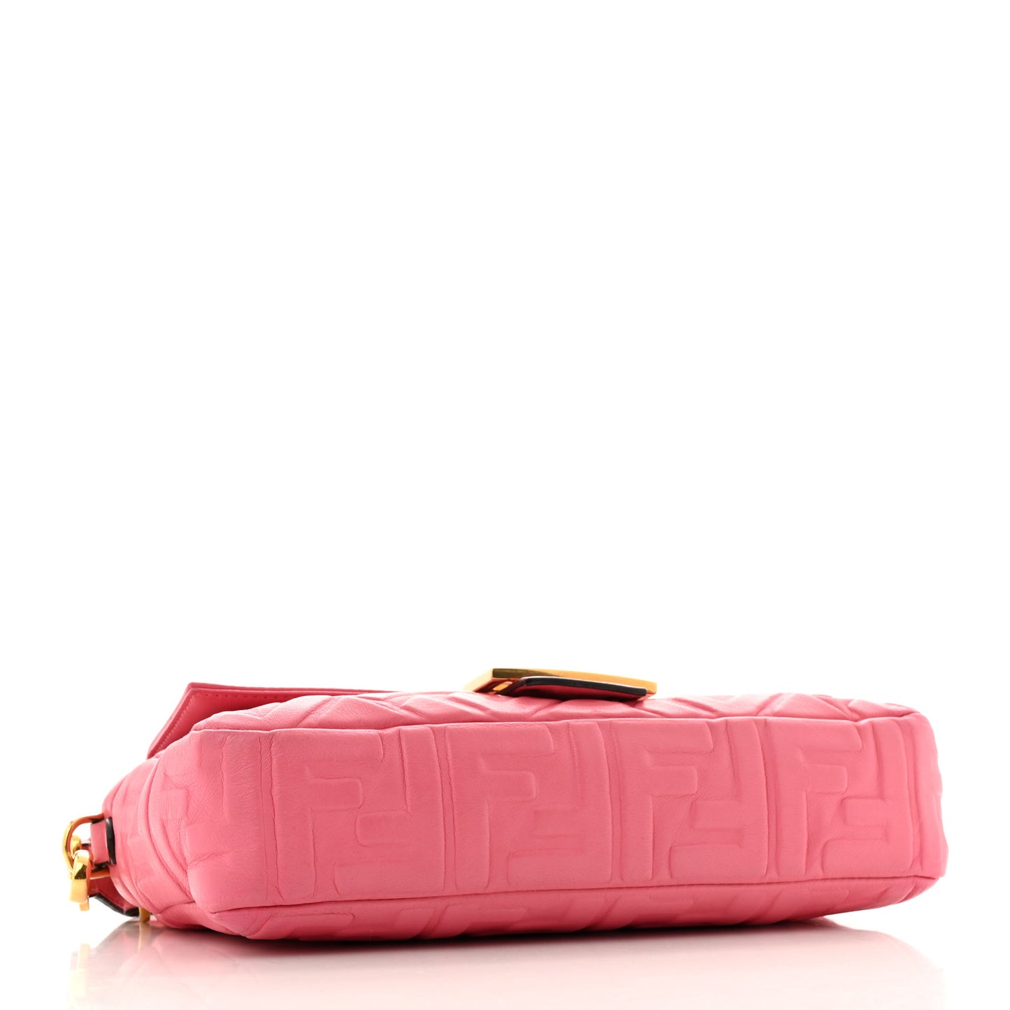 Nappa FF 1974 Embossed Baguette Rosa Fluo