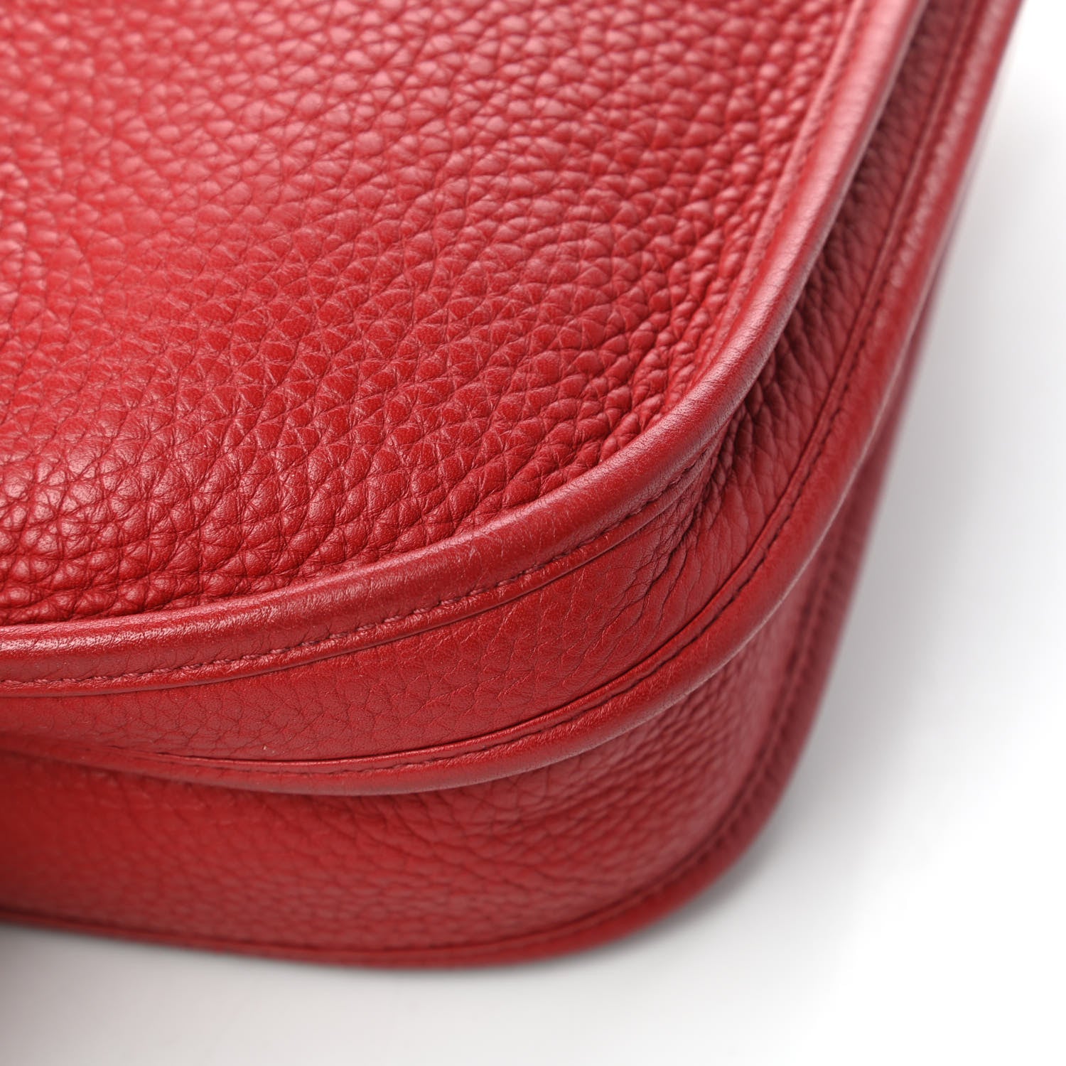 Hermes Taurillon Clemence Evelyne III PM Rouge Garance 11 of 14