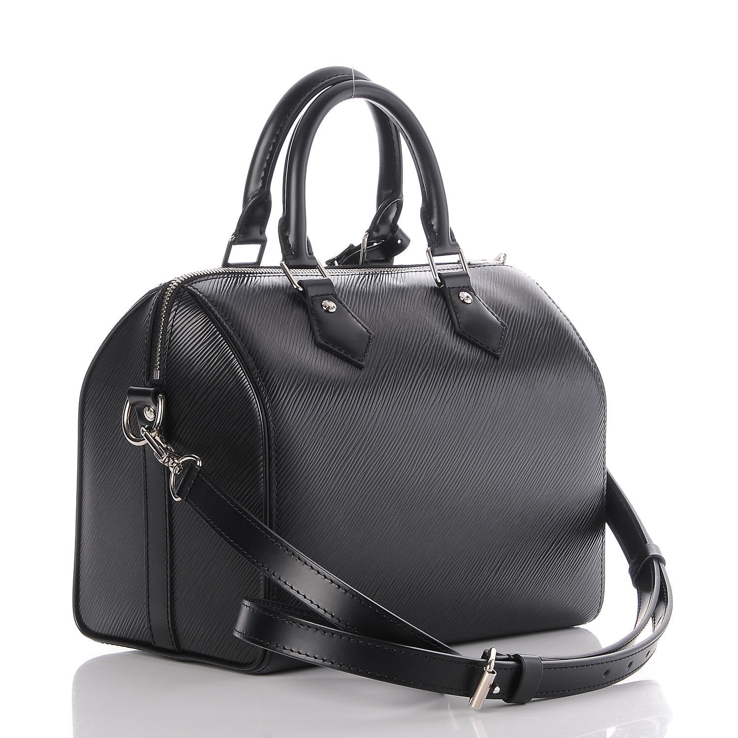 Louis Vuitton Epi Speedy Bandouliere 25 Black 4 of 8