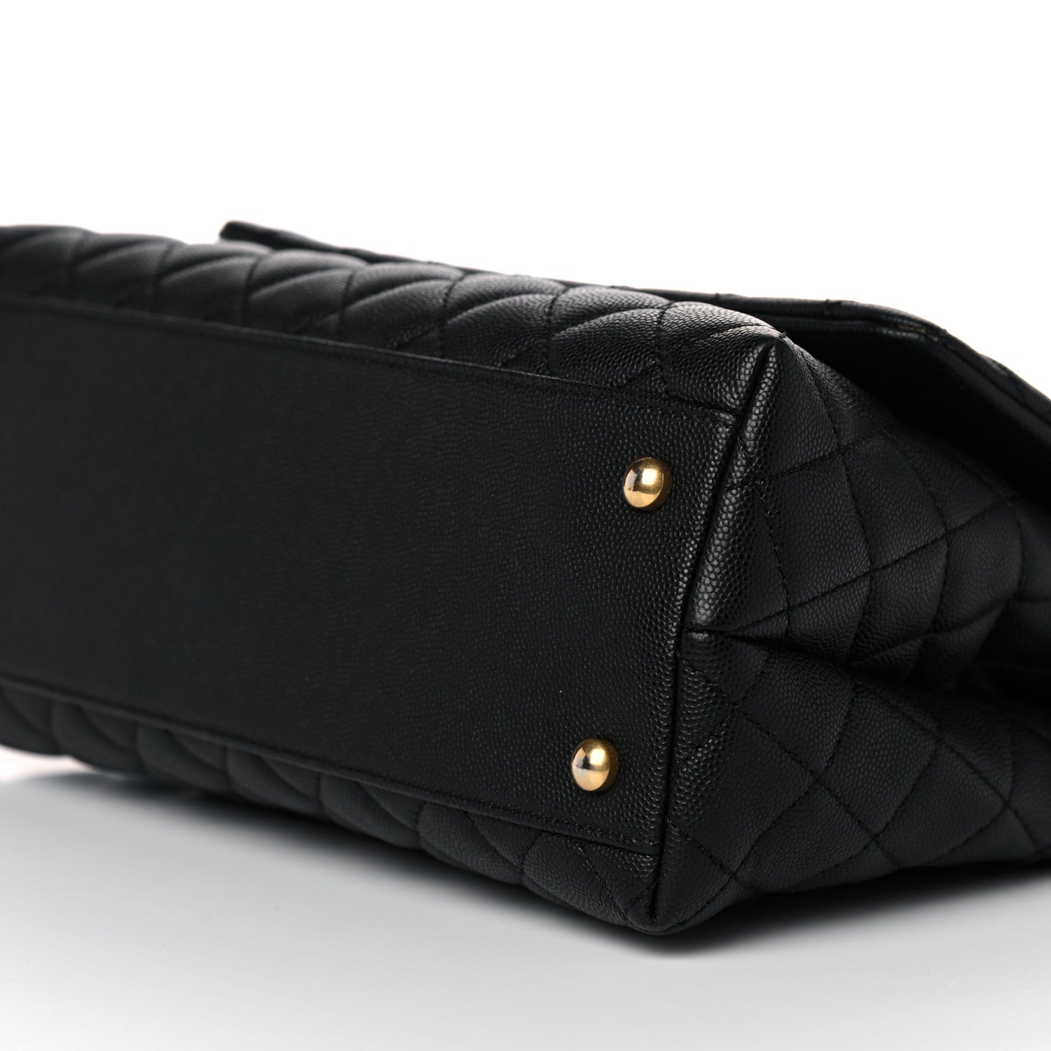 Chanel Caviar Lizard Quilted Small Coco Handle Flap Black 9 of 10