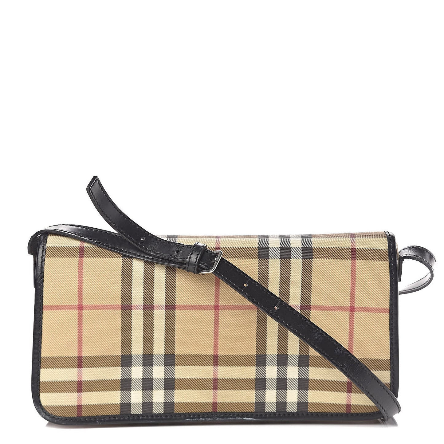House Check Small Shoulder Bag Black