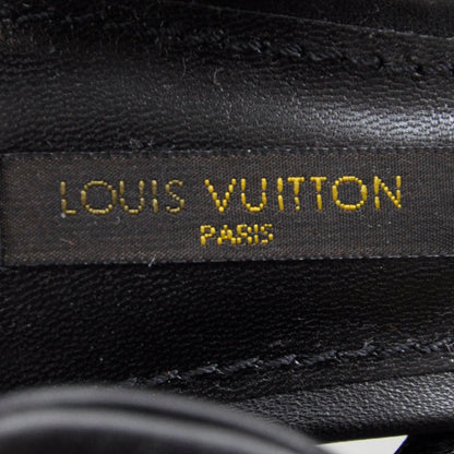 Louis Vuitton Leather Porto Cervo Slingback Heels 36 Black 7 of 9