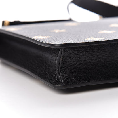 Gucci Grained Calfskin Bee Star Messenger Black 9 of 11