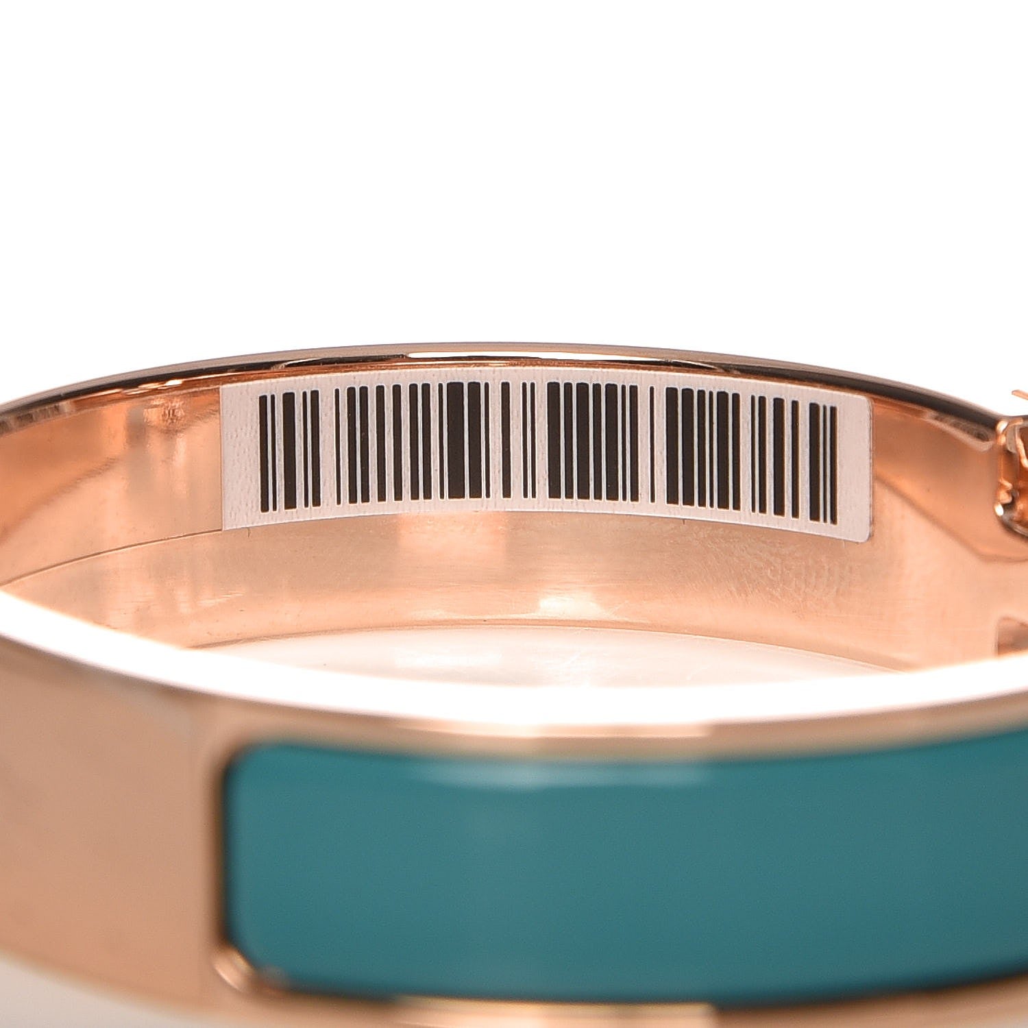 Hermes Enamel Narrow Clic Clac H Bracelet PM Bleu Canard 4 of 5