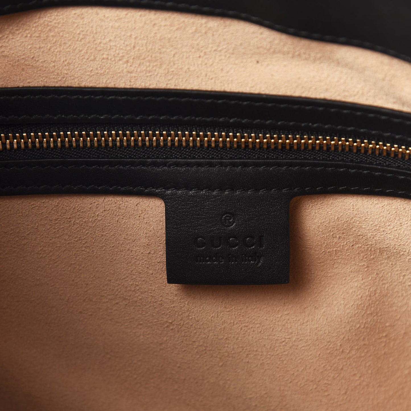 Guccissima Medium Padlock Tote Black