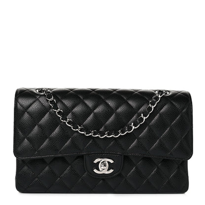 Chanel Caviar Quilted Medium Double Flap Black 2 of 21