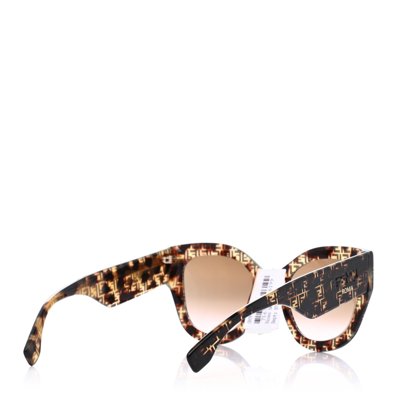Fendi Acetate FF 53mm Sunglasses 0435/S Tortoise 4 of 6