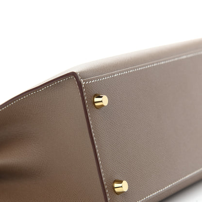 Hermes Epsom Kelly Sellier 28 Etoupe 14 of 39