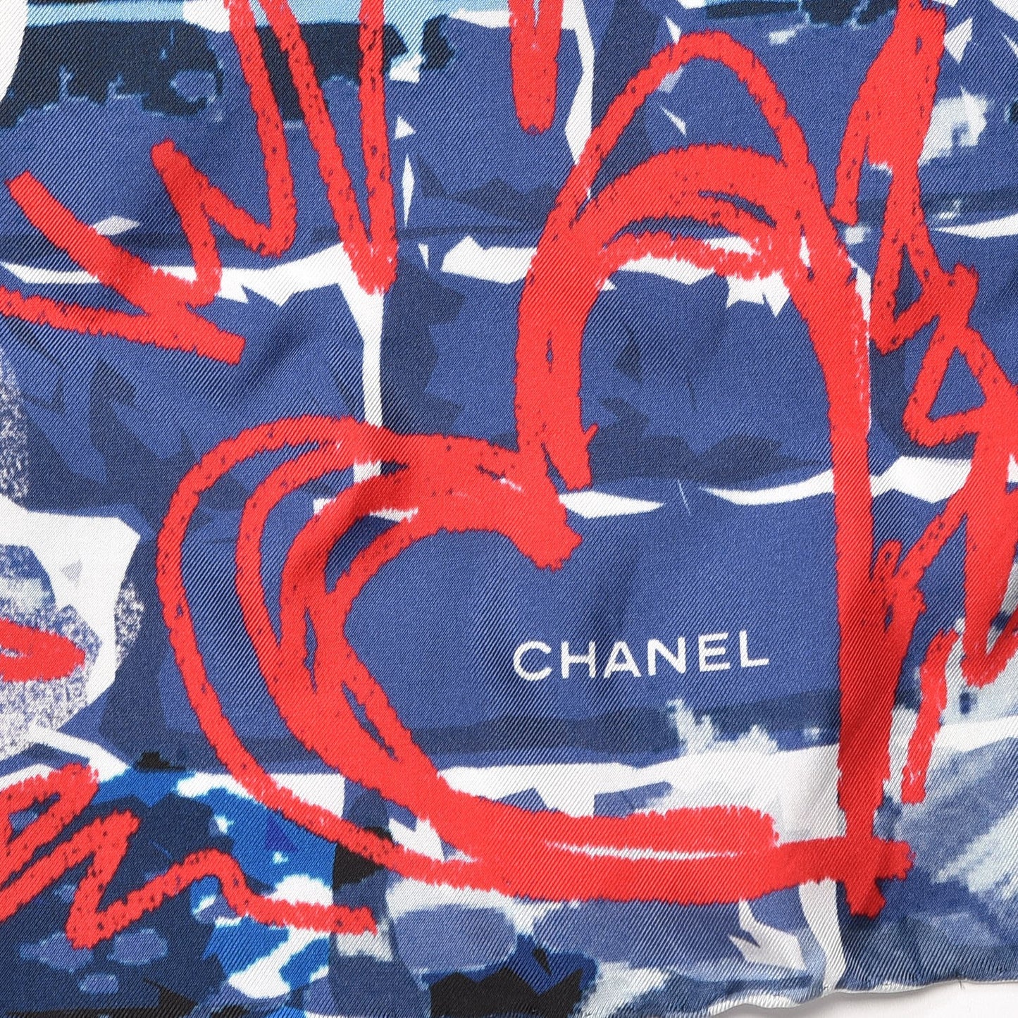 Silk Graffiti Scarf Multicolor