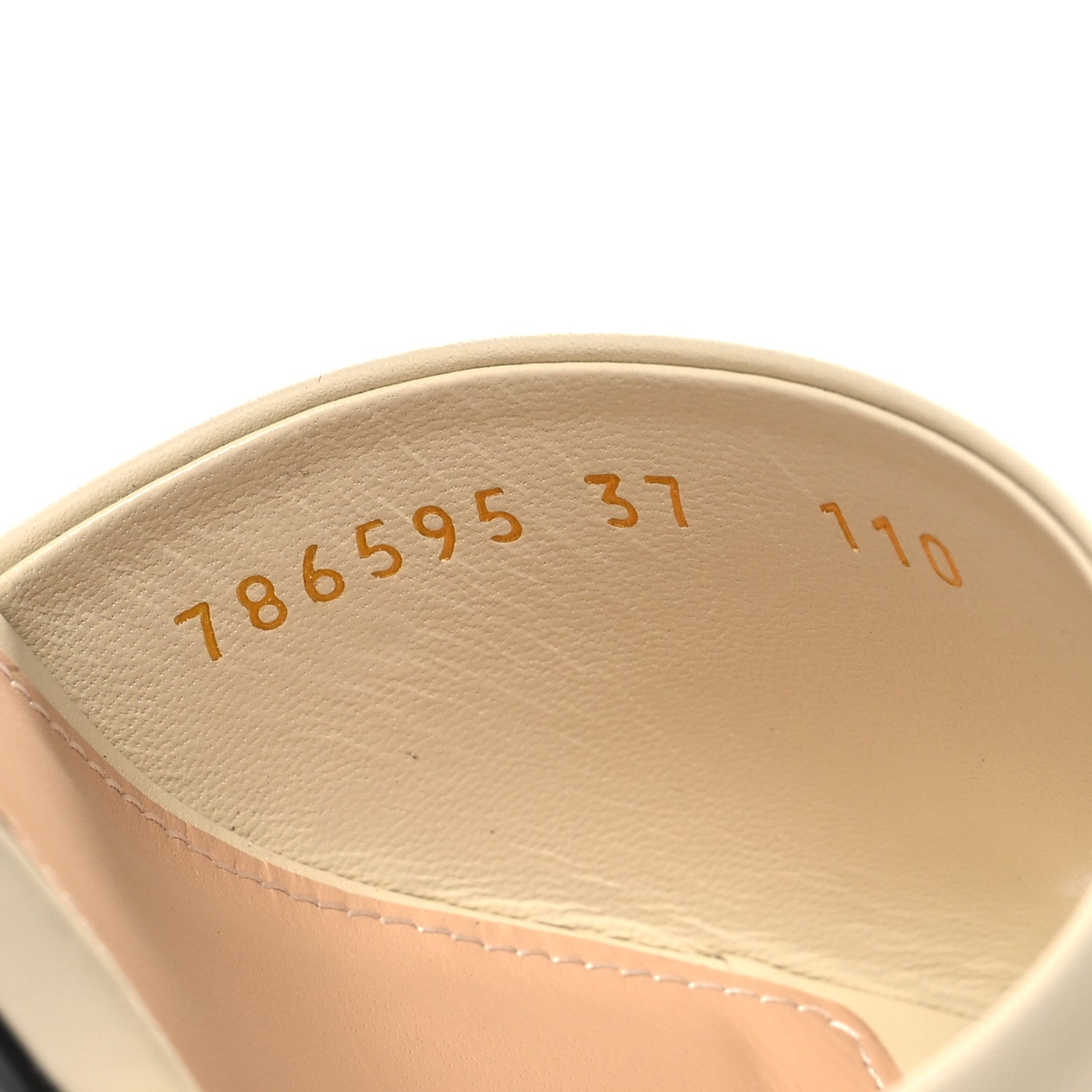 Gucci Calfskin Signoria Sandals 37 New Ivorie 7 of 10