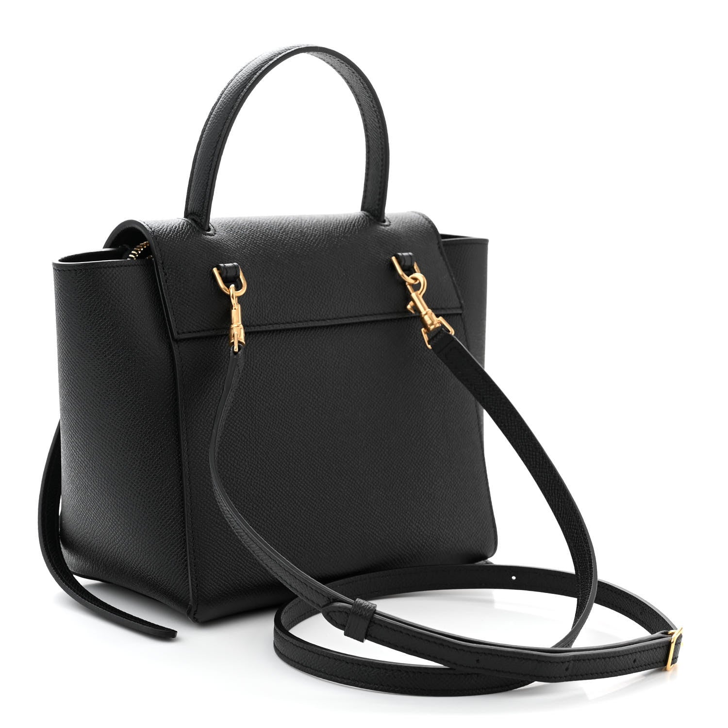 Celine Grained Calfskin Nano Belt Bag Black 3 of 10