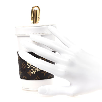 Louis Vuitton Calfskin Monogram LV Cup Bag Charm White 2 of 7