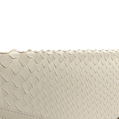Saint Laurent Snakeskin Uptown Pouch Crema Soft 9 of 10