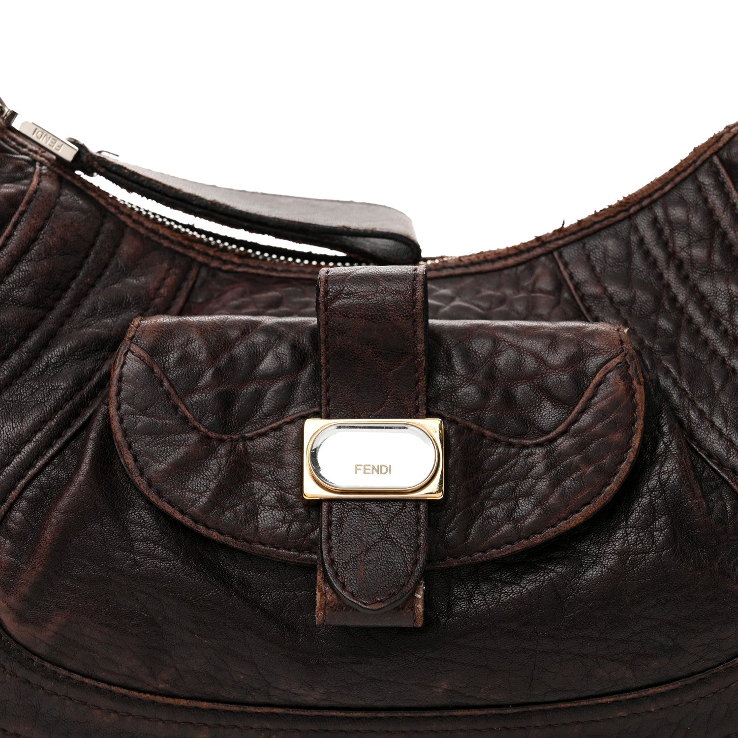 Fendi Nappa Nuvolata Spy Hobo Moro 8 of 11